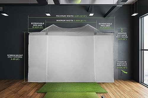 HomeCourse ProScreen 180 Retractable Golf Simulator Enclosure