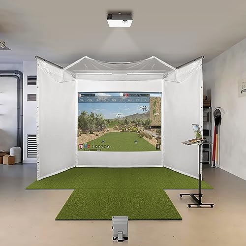 HomeCourse ProScreen 180 Retractable Golf Simulator Enclosure