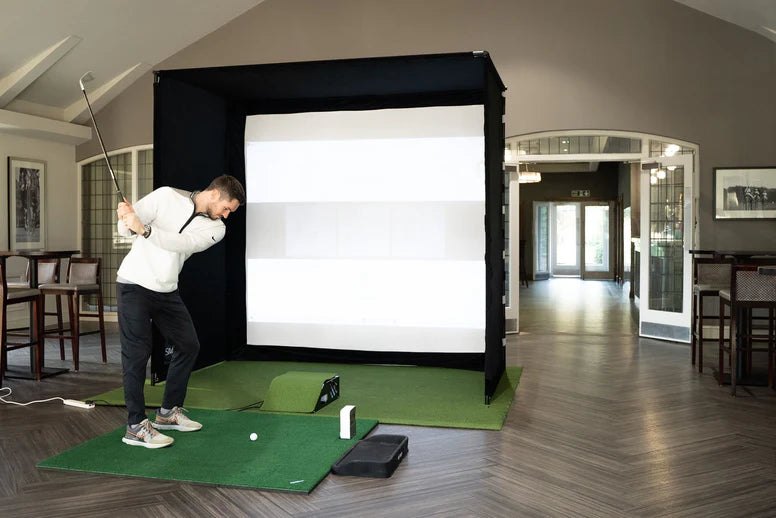 GolfBays SIMBOX Golf Simulator Hitting Enclosure (6 Sizes)