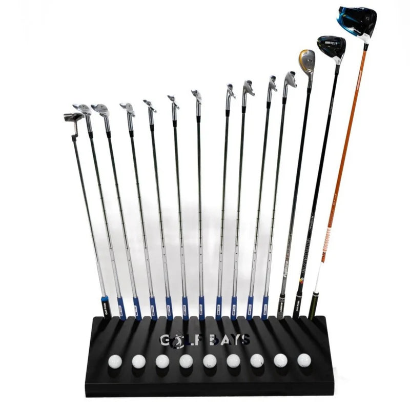 GolfBays 14 Club & 9 Golf Ball Display Rack