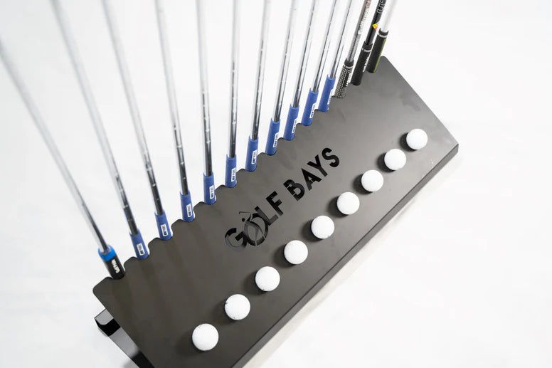 GolfBays 14 Club & 9 Golf Ball Display Rack