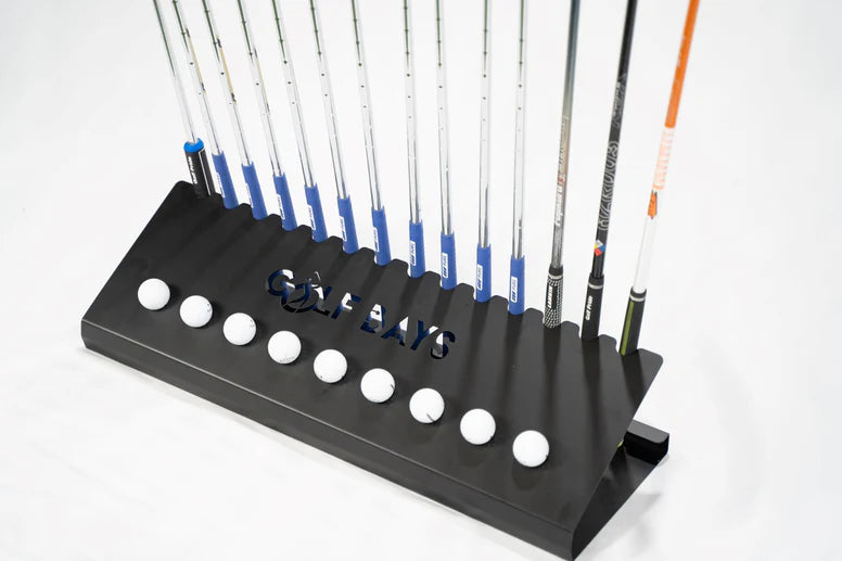 GolfBays 14 Club & 9 Golf Ball Display Rack