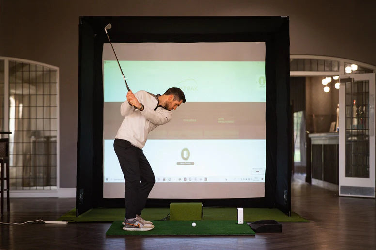 GolfBays SIMBOX Golf Simulator Hitting Enclosure (6 Sizes)